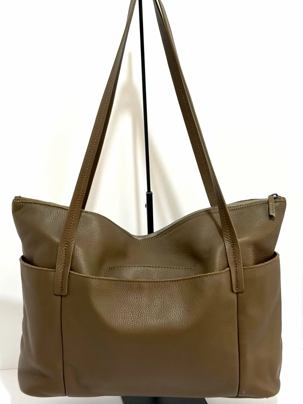 Hammitt Addie Large Leather Tote Bag In Olivine With Gunmetal Hardware EUC!!
